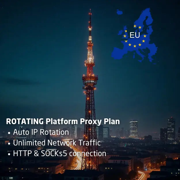 ROTATING Platform Mobile Proxy Plan (EU)